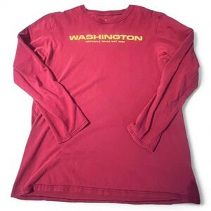 Fanatics Washington Burgundy Long Sleeve Tee